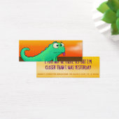 Louis the Lizard, met/quote, gelukskaarten Mini Visitekaartjes (Bureau)