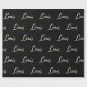 Louis Vorname Name edles Geschenkpapier Papier (Vlak)
