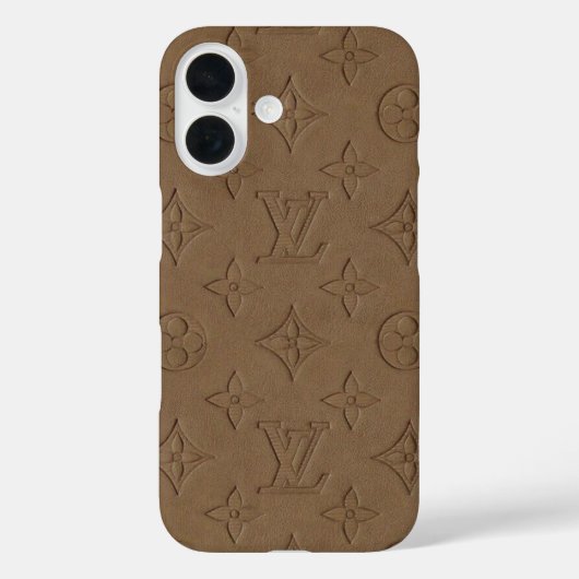 Louis Vuitton- iPhone 16 hoesje. beige kleur Case-Mate iPhone Case (Achterkant)