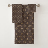 Louis Vuitton Liefdespatroon Bad Handdoek (Insitu)