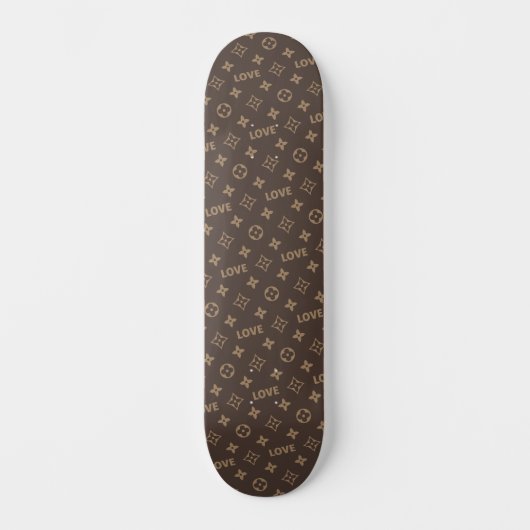 Louis Vuitton Patroon Liefde Persoonlijk Skateboard (Voorkant)