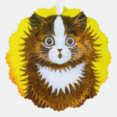 Louis Wain 2 Psychedelische Katten Ornament Kaart (Achterkant)