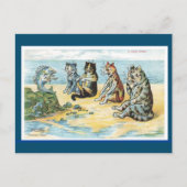 Louis Wain,A Fishy Story, Cat Art Postcard Briefkaart (Voorkant)