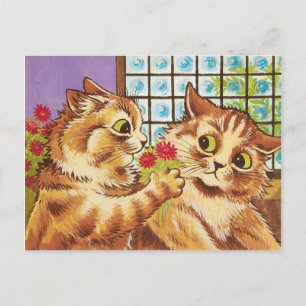 Louis Wain A romantic gesture CC1077 Valentijn Briefkaart