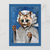 Louis Wain art, The Barrister, Briefkaart (Voorkant)