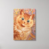 Louis Wain Astonned ginger cat Children's room Canvas Afdruk (Voorkant)
