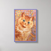 Louis Wain Astonned ginger cat Children's room Canvas Afdruk (Voorkant)