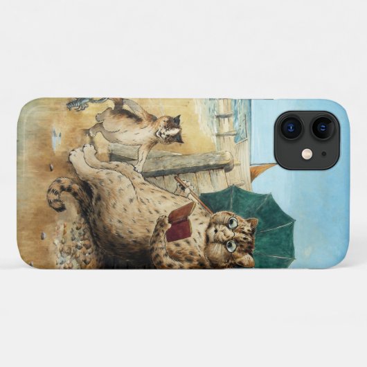 Louis Wain bij het strand Case-Mate iPhone Case (Achterkant (horizontaal))