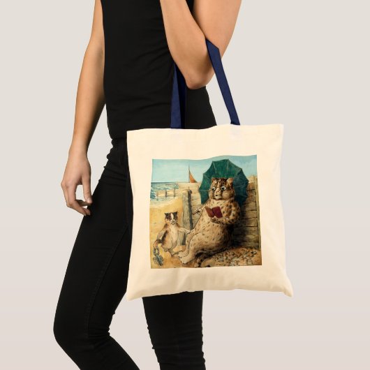 Louis Wain bij het strand Tote Bag (Voorkant (product))