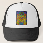 Louis Wain - Blue Paisley Cat Trucker Pet (Voorkant)