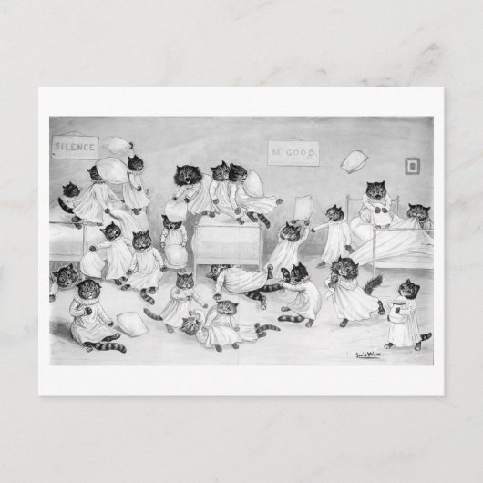 Louis Wain Briefkaart (Voorkant)