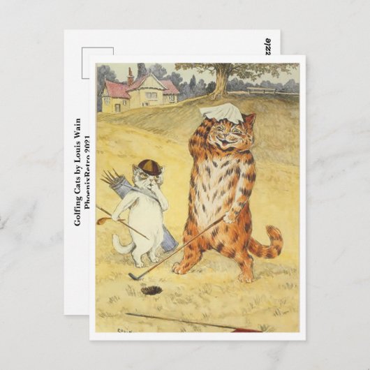 Louis Wain Briefkaart (Voorkant / Achterkant)