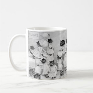 Louis Wain Cat Art Be Good cat pillow gevecht Koffiemok