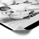 Louis Wain Cat Art Be Good cat pillow gevecht Poster (Hoek)