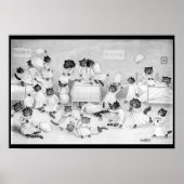 Louis Wain Cat Art Be Good cat pillow gevecht Poster (Voorkant)