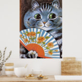  Louis Wain Cat bij het Opera Art Poster (Keuken)