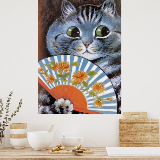  Louis Wain Cat bij het Opera Art Poster (Keuken)