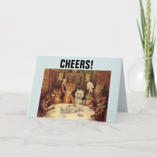 LOUIS WAIN CAT CATS BIRTHDAY CELEBRATION CARDS KAART (Voorkant)