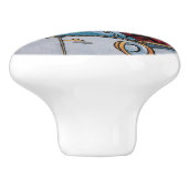 Louis Wain Cat Chauffeur Decorative Knob Keramische Knop (Zijkant)