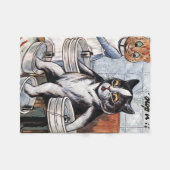 Louis Wain - Cat Dressed As A Nurse Fleece Deken