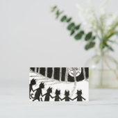 Louis Wain Cat Full Moon Visitekaartje (Staand voorkant)