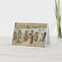 Louis Wain Cat Hartelijk dank Bedankkaart