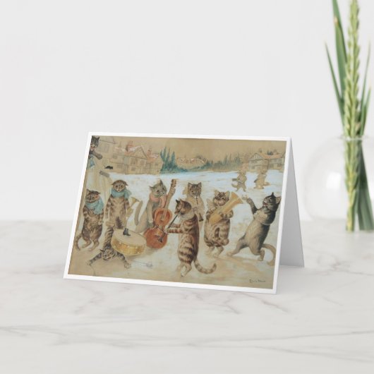 Louis Wain Cat Hartelijk dank Bedankkaart (Voorkant)