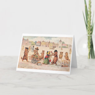 Louis Wain Cat Hartelijk dank Bedankkaart