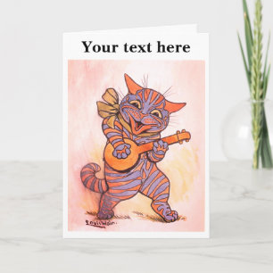 Louis Wain Cat Hartelijk dank Bedankkaart