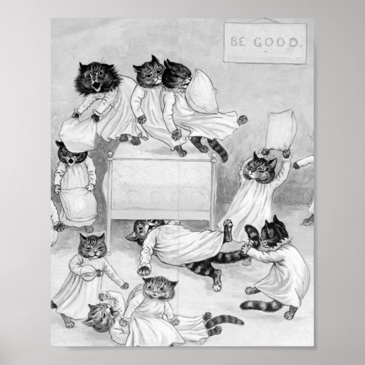 Louis Wain Cat Humor Poster (Voorkant)