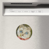 Louis Wain cat Magneet (Insitu (Vaatwasser))