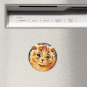 Louis Wain cat Magneet (Insitu (Vaatwasser))