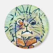 Louis Wain cat Magnet (Voorkant)