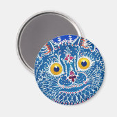 Louis Wain cat Magnet (Voorkant / Achterkant)