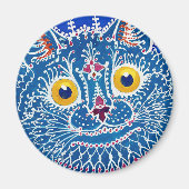 Louis Wain cat Magnet (Voorkant)