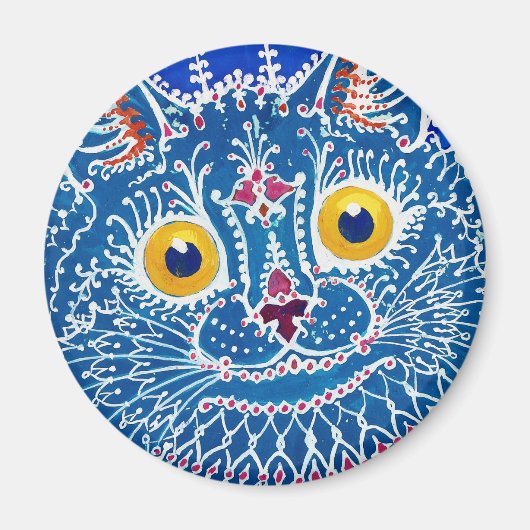 Louis Wain cat Magnet (Voorkant)