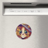 Louis Wain cat Magnet (Insitu (Vaatwasser))