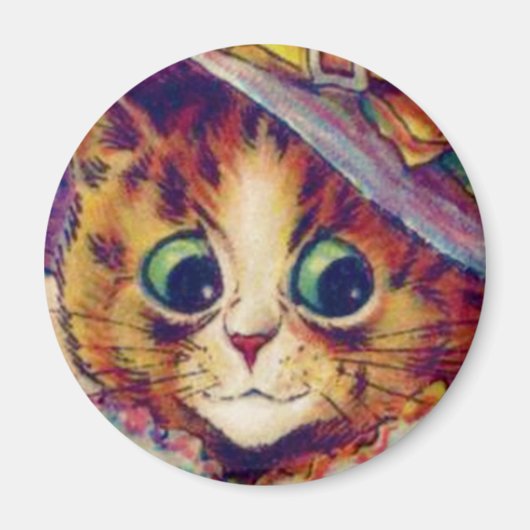 Louis Wain cat Magnet (Voorkant)
