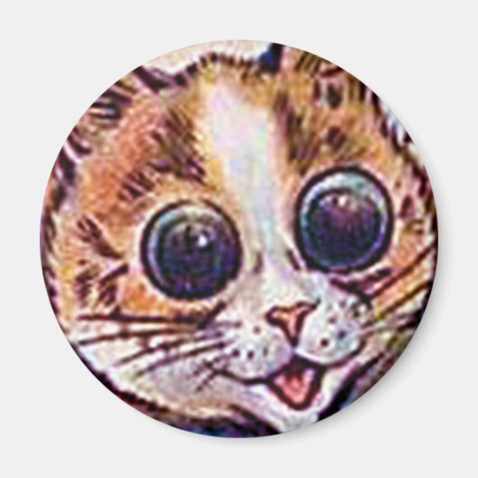 Louis Wain cat Magnet (Voorkant)