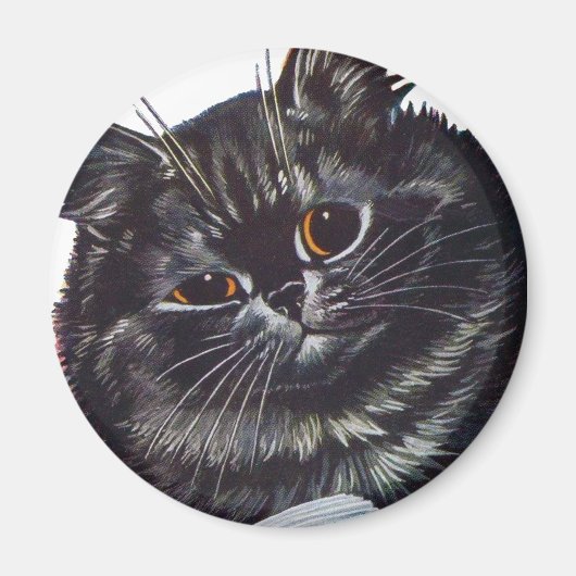 Louis Wain cat Magnet (Voorkant)