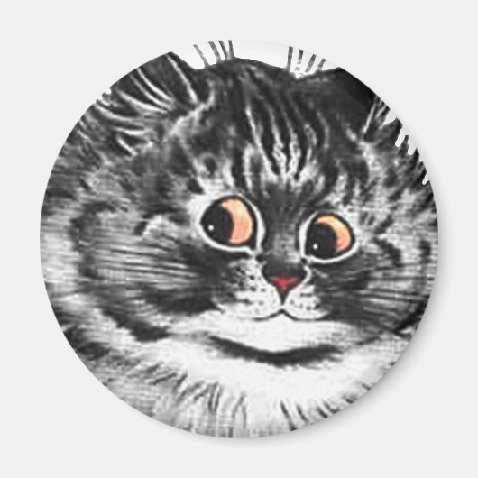 Louis Wain cat Magnet (Voorkant)