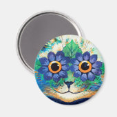 Louis Wain cat Magnet (Voorkant / Achterkant)