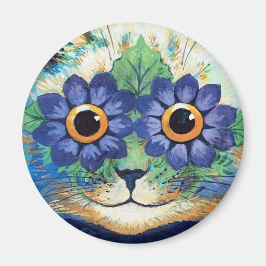 Louis Wain cat Magnet (Voorkant)