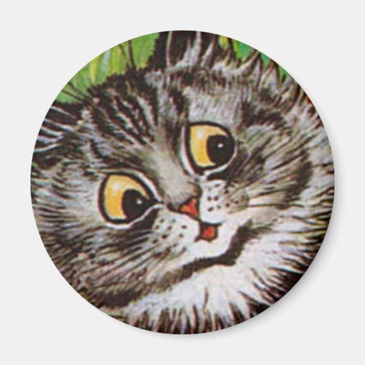 Louis Wain cat Magnet (Voorkant)