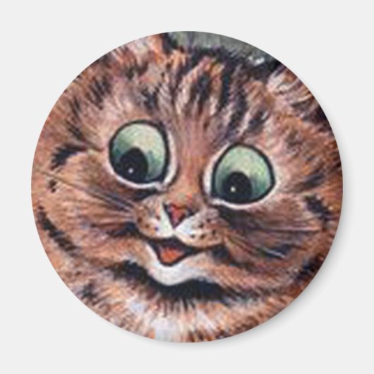 Louis Wain cat Magnet (Voorkant)
