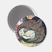 Louis Wain cat Magnet (Voorkant / Achterkant)