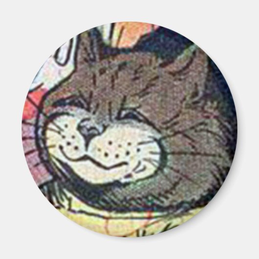 Louis Wain cat Magnet (Voorkant)
