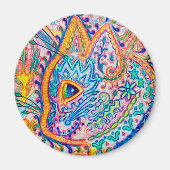 Louis Wain cat Magnet (Voorkant)