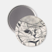 Louis Wain cat Magnet (Voorkant / Achterkant)