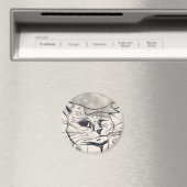Louis Wain cat Magnet (Insitu (Vaatwasser))
